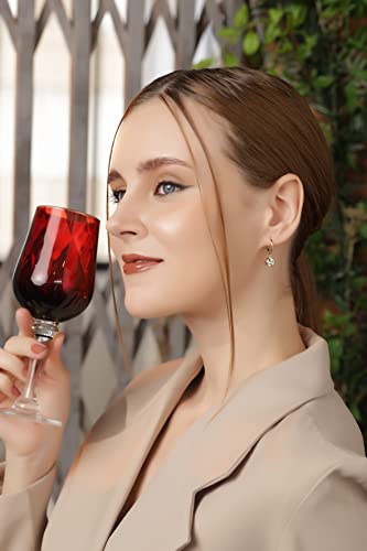 Sterling Silver 6mm Round Bezel-Set Sparkling AAA Cubic Zirconia Dainty Drop CZ Dangle Earrings for Women Bridal3