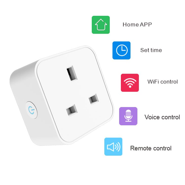 Zigbee WiFi Smart Plug Outlet Compatible with Alexa Google Assistant SmartThings IFTTT ZigBee Hub Required UK 16A — view 3