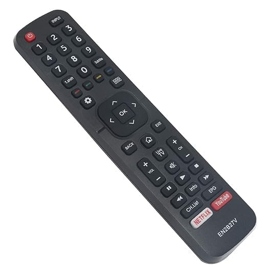 Image of Compatible with VU Smart TV Remote Control EN2BX27V EN2BY27V Model Suitable for 32US 43US LED FHD Android Television Non Voice Command with Streaming Apps