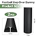 CRAURU 2 PCS Half-Round Foam Football Training Dummies with Handles, Waterproof PU Cover & High-Resilience Foam Bird's-Eye Fabric Inner Lining for Footwork Drills, 41.7 x 12 x 5.9 Inches