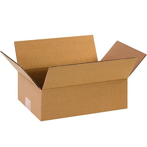 Image of TAPE LOGIC 12 x 8 x 4 Corrugated Cardboard Boxes, Flat 12 inchL x 8 inchW x 4 inchH, Pack of 25 | Shipping, Packaging, Moving, Storage Box for Home or Business, Strong Wholesale Bulk Boxes