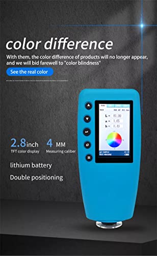 Portable Colorimeter Color Analyzer Digital Precise Lab Color Meter Tester Color Difference Meter Tft Color Display 4Mm Caliber #TOP3