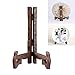 Shelf bracket Support de Présentation en Bois,Support de Plaque Pliable,Présentoir de Chevalet pour Plaque de Bol Art Support de Cadre Photo Support Universel(7.5cm/3in)