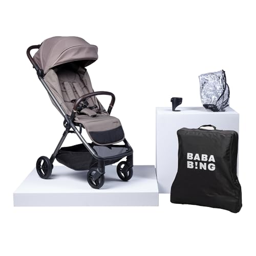 BABABING Compact Stroller with Travel Bag & Raincover - Ligh