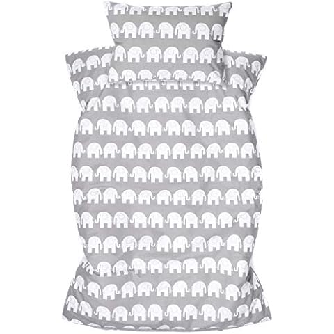 Amilian Kinderbettwäsche 100x135 Baby Bettwäsche Set Größe Babybettwäsche 135x100 mit Kissenbezug 40x60 100% Baumwolle Babybett Kinderbettwäsche 100x135 Jungen Mädchen Bettwaesche Cover