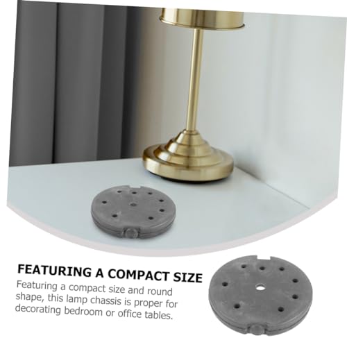 Accesorio de chasis para lámpara con base redonda estable y soporte de pie resistente 5