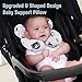 KAKIBLIN Baby Travel Pillow,Upgraded Baby Neck Pillows for Car Seat,Baby Support Pillow,Infant Neck Pillow for Toddler Head and Neck,Newborn Head Support for Car Seat,Pushchair (Black Bear)