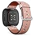 CJBROES Replacement Leather Watch Band, Compatible with Fitbit Versa 3 and Fitbit Sense of Wristband Bracelet Accessory - Nordic Design