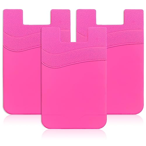 Senose Phone Wallet, 3 Pack Phone Card Holder Stick On Back of Cellphones