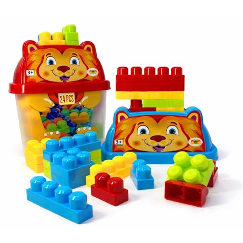 Image of TOYTALES Blocks 24 Pieces Building Blocks Set for Kids, Multicolor