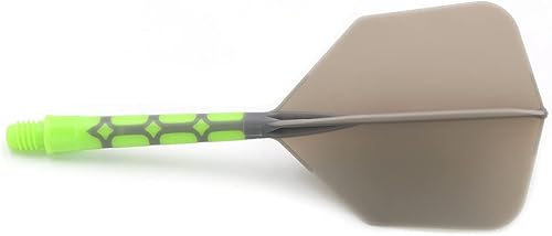 Miniatura 2 de CUESOUL ROST T19 Eje de dardos integrado y vuelos Big Wing Shape Grey 1.299 in-Ssay adiós a la caída del vuelo de dardo