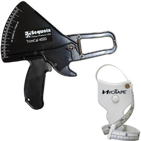 Sequoia MyoTape Body Tape and Fat Caliper Kit (Black) by TrimCal 4000