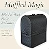 Soundproof Cover for Ninja CREAMi & Blenders – Noise Reduction Shield with Acoustic Egg-Crate Foam – Quilted Sound Dampening Enclosure & Universal Kitchen Organizer with Dual Storage Pockets (Black)