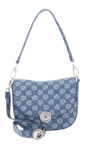 Sac femme Crossbody Bag Denim US POLO ASSN compact a rabat pratique