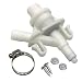 KIPA Water Valve Kit 385311641 for 300 310 320 Series Pedal Flush Sealand Marine Toilet, Fits for RV Camper Vacu-Flush Durable Well-Sealed Plastic Toilet Water Valve Kit
