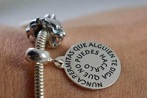 Abalorio Tigre Edea´S charm original de plata para pulsera de mujer 5