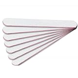 EuBeCos 10 x PREMIUM Profi Nagel Feilen Weiss Gerade Körnung 100/180 MADE IN GERMANY