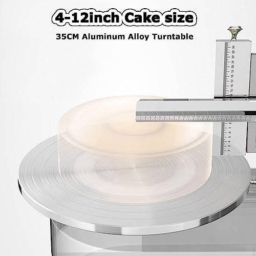 Herramienta automática de alisado de pasteles, alisador de glaseado ajustable para una crema de mantequilla y fondant perfectos, raspador esencial para hornear para decoración profesional de pasteles