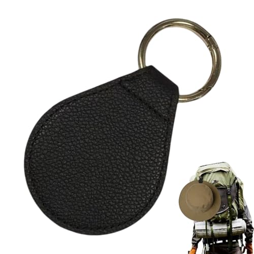 Clip para sombrero, accesorios de viaje multifunción de cuero, clip organizador de sombreros de vaquero, para vaqueros, mujeres, hombres, vacaciones, playa, pesca, senderismo, equipaje diario, mochila