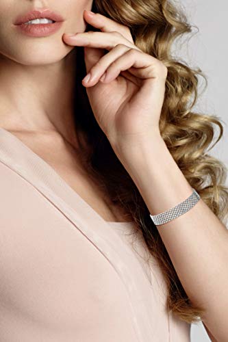 Miabella Solid 925 Sterling Silver Italian 12mm Mesh Link Chain Bracelet for Women Men, Made in Italy2