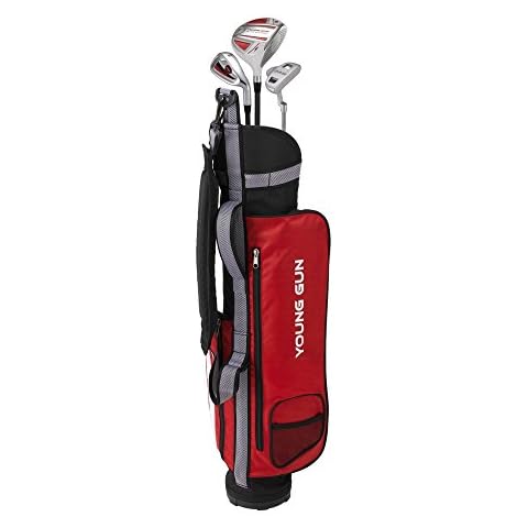 Young Gun ZAAP EAGLE Junior golf club Youth Set & bag for kids RED Ages 9-11 Cover