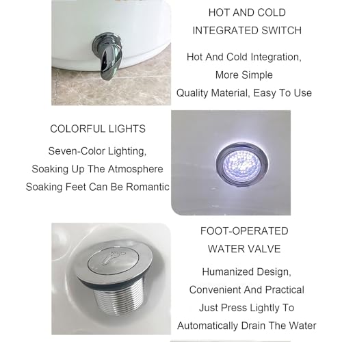 Tina para Pedicure con Hidromasaje y Luz LED miniatura 7