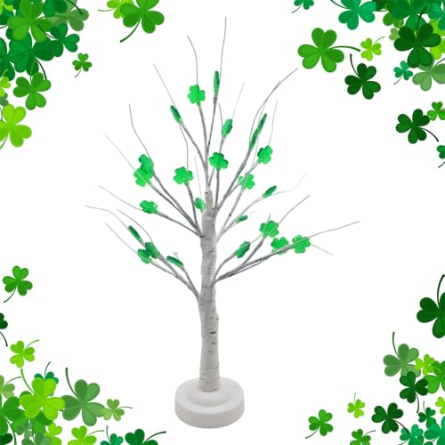 Arbres de la Saint-Patrick avec feuilles trèfles pour décoration de table de salon