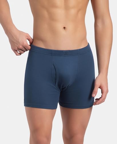 Image of Jockey 8008 Men Super Combed Cotton Rib Solid Boxer Brief with Ultrasoft and Durable Waistband (Pack of 3)