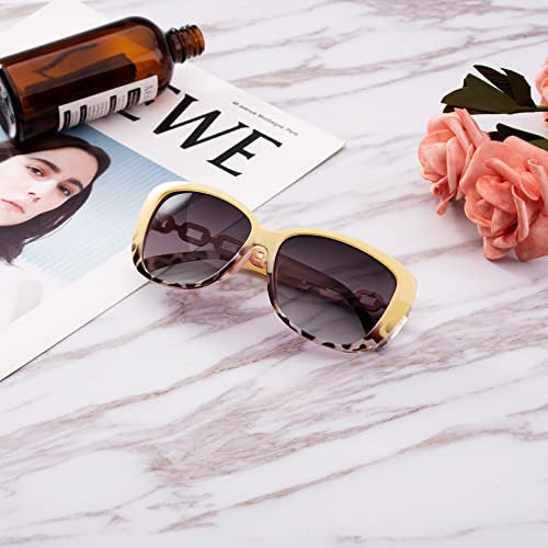 Trendy Oversized Women Sunglasses with Large Frame-Lightweight, Stylish Design, UV Protection Coating, Mixed Frame4
