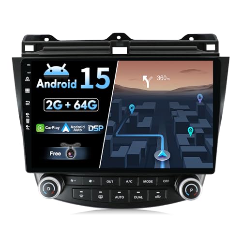 Autoradio Android 15 pour Honda Accord 7 : résolvez le manque de GPS avec l'écran 2 Din