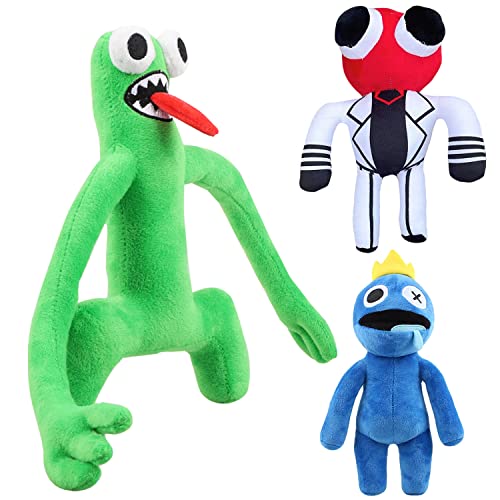 Amigos de Arcoiris Juguete de Peluche, 3 Pcs Rainbow Friends Figuras para Niños, Rainbow Friends muñeco de Peluche, Rainbow Friends Doll Toys, Horror Game Muñeco, Regalos para Niño y Aficionados Cover