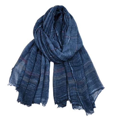 MEISHINE 190 * 90cm Otoño Invierno Hombre Largo Moda Bufanda Cálida Pañuelos Cuello Chal Foulard con Borlas (Style 10)