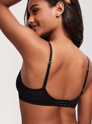 Image of DOBREVA Women's Balconette Sexy Unlined Bra Lace Push Up Plus Size Bras See Through Underwire
