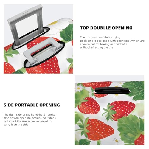 Strawberry Suitcase Cover Fashion Luggage Covers Anti-Scratch Elastic Lightweight Protector For Travel Outdoor X-Large4