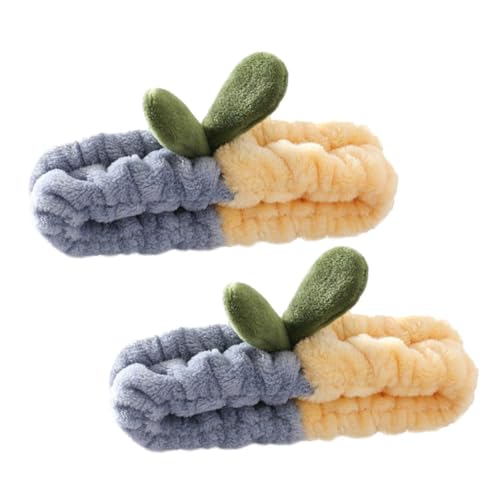 DEARMAMY 2 Piezas Diadema De Felpa Diademas Diadema De Horquilla Protección De La Piel Diadema Para Lavarse La Cara Iluminar La Diadema Artilugios Para Mujeres Diadema Facial Diadema De Spa