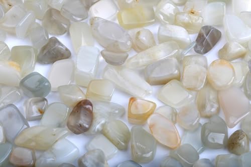 Image of ZenQ 1 lb Crystal Chips, Tumbled Stone Chips for Crafts | Polished, Undrilled Gemstones for Resin Art, Vase Filler, Plant Decor, Candle Making, and DIY Projects