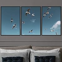 3 Piece Framed Canvas Wall Art Birds Canvas Prints Home Artwork Decoration for Living Room,Bedroom - 16
