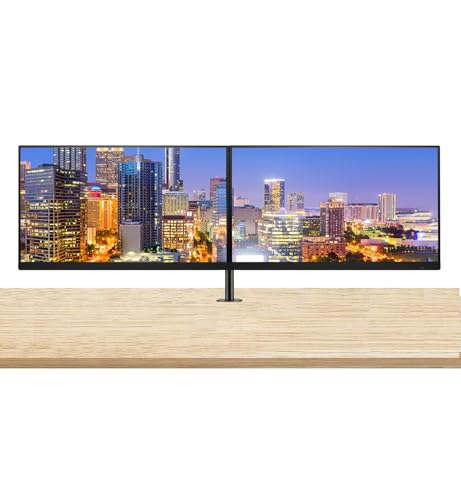 Image of HP Series 5 Pro 24-inch 524pu Full HD (1920 x 1080) LCD Monitor, 2-Pack USB-C Daisy Chain, DisplayPort, USB Hub Bundled with Desk Mount Dual Monitor Stand