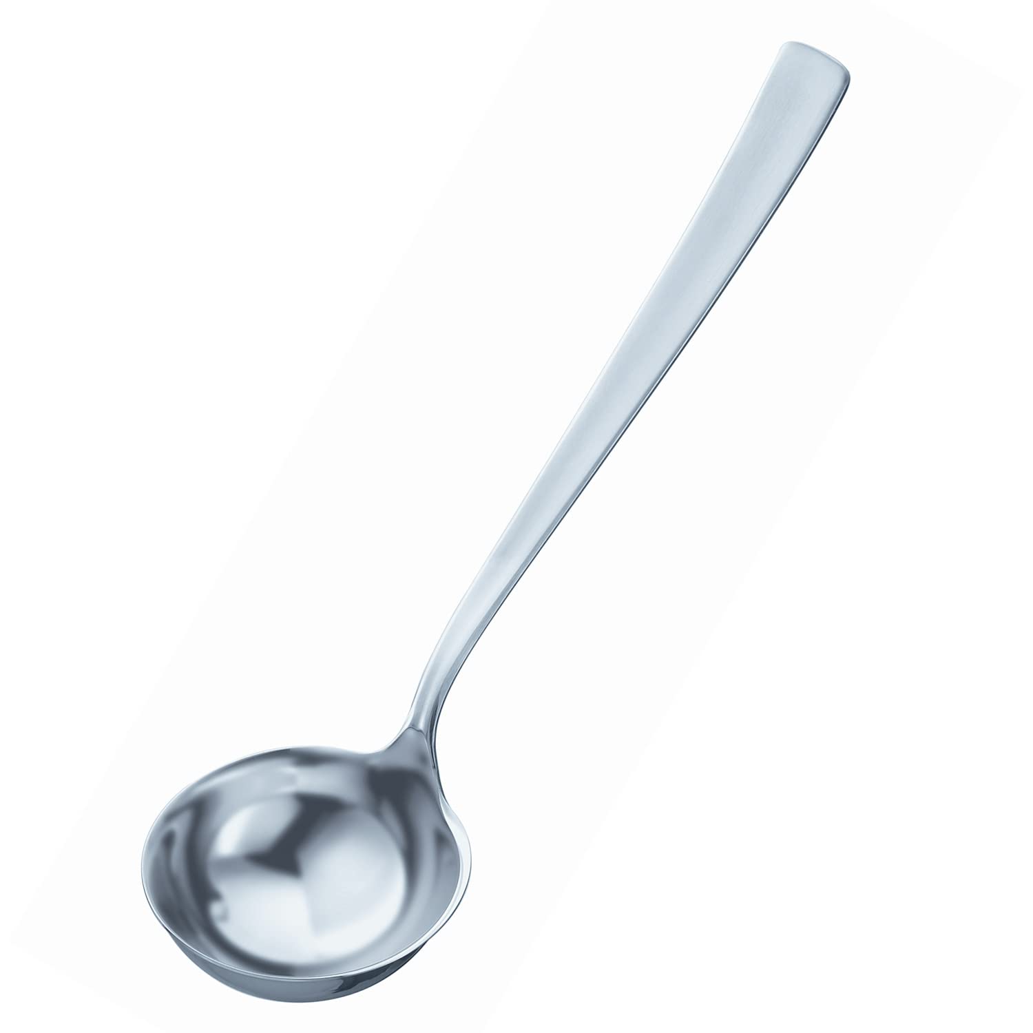 RÖSLE Vorlege-Portionslöffel VS 600, Hochwertiger Schöpflöffel aus Edelstahl 18/10 zum Servieren, Servierbesteck-Serie, hochglänzend, spülmaschinengeeignet, 7 cm, Silbern