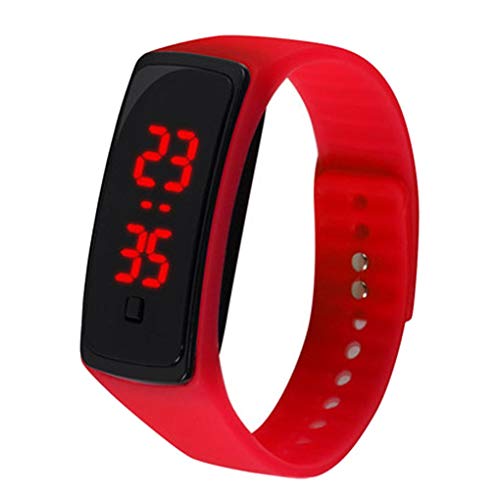 Topker Niños Mujeres Hombres LED de Pulsera de Silicona Fecha Digital Deporte al Aire Libre del Reloj del Reloj del Reloj del Juguete Muchachas del Muchacho del Regalo de cumpleaños