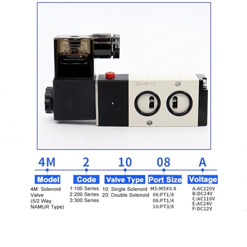 Électrovanne NAMUR 5/2 voies à commande latérale stable en AC220V - 4