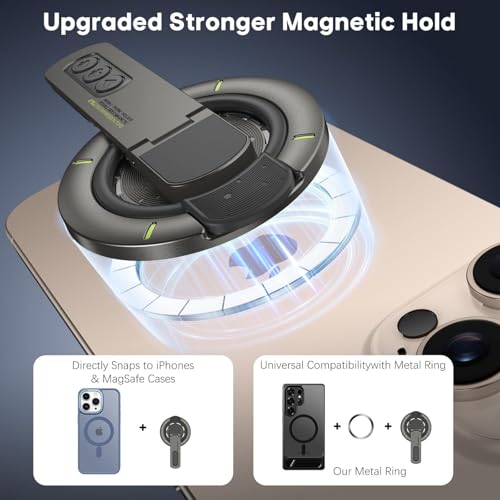 Image of Clefairy for Phone Grip Stand, 3-in-1 Magnetic Finger Ring Holder with Double-Sided Magnet, Fidget Toy Design, Magnetic Phone Stand for iPhone 16 /15 /14 /13 /12 Series