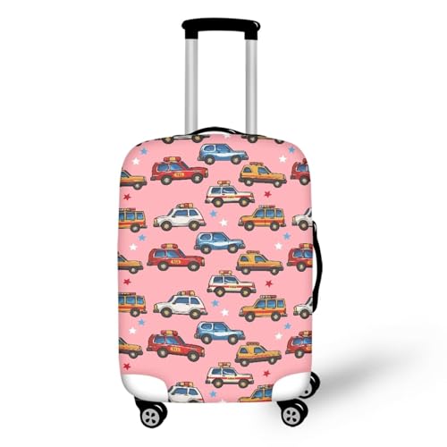 Police Cars Print Suitcase Cover,Personalized Carry on Suitcase Cover for Boys,Cute Luggage Sleeve,Luggage Cover Protector for Girls,Suitcase Case,Christmas Gift