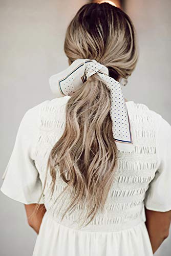 Zattcas Maxi Dresses for Women Summer Short Sleeve Smocked Long Dresses White Medium - Image 5