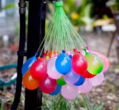 Image of eCraftIndia Pack of 1 (37 balloons) Holi Water Balloon /Quick Water Filling Balloons for Kids Boys, Girls - Festival Summer Fun - Gift Item for Family, Friends, | Water Balloons for Holi.
