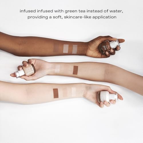 glow breathable blemish balm #brown : lightweight & hydrating, skincare-like, medium-coverage bb cream infused with green tea water, 1 fl oz - Image 3