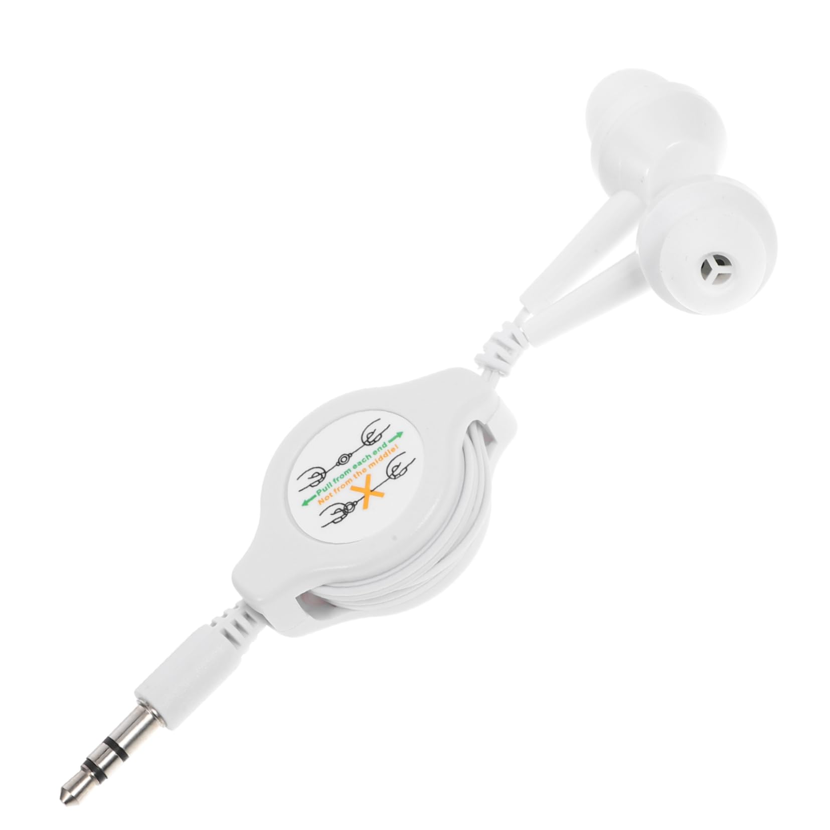 in-Ear Retractable Earphones Microphone for Smartphones Mini 3 5mm Earplugs Lightweight and Sweat Resistant for Sports and Travel