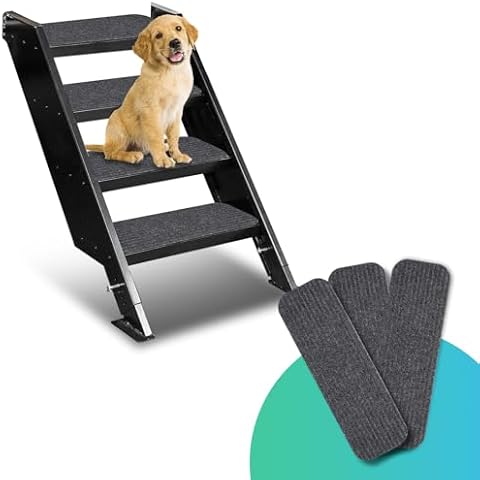 ESUDNT RV Step Covers 3 Pack 19"x7" Camper Step Cover, RV Stair Covers, RV Step Rug, RV Step Carpet, Compatible with Lippert|MORryde Step Cover