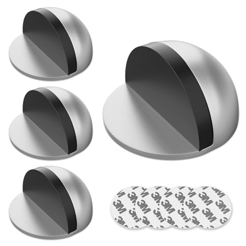 TOIMIOTOIM 4 Pack Door Stoppers, Stainless Steel,...