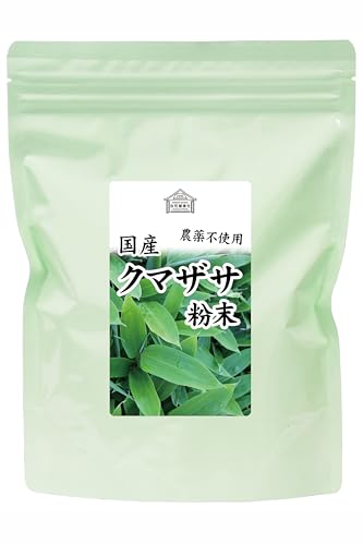 自然健康社 クマザサ粉末 200g パウダー 熊笹茶 青汁 サプリ 国産 無添加
